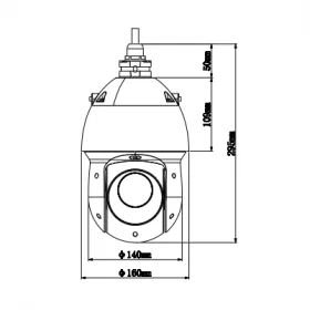 دوربین مدار بسته اسپید دام داهوا مدل SD59225l-HC-S2-4